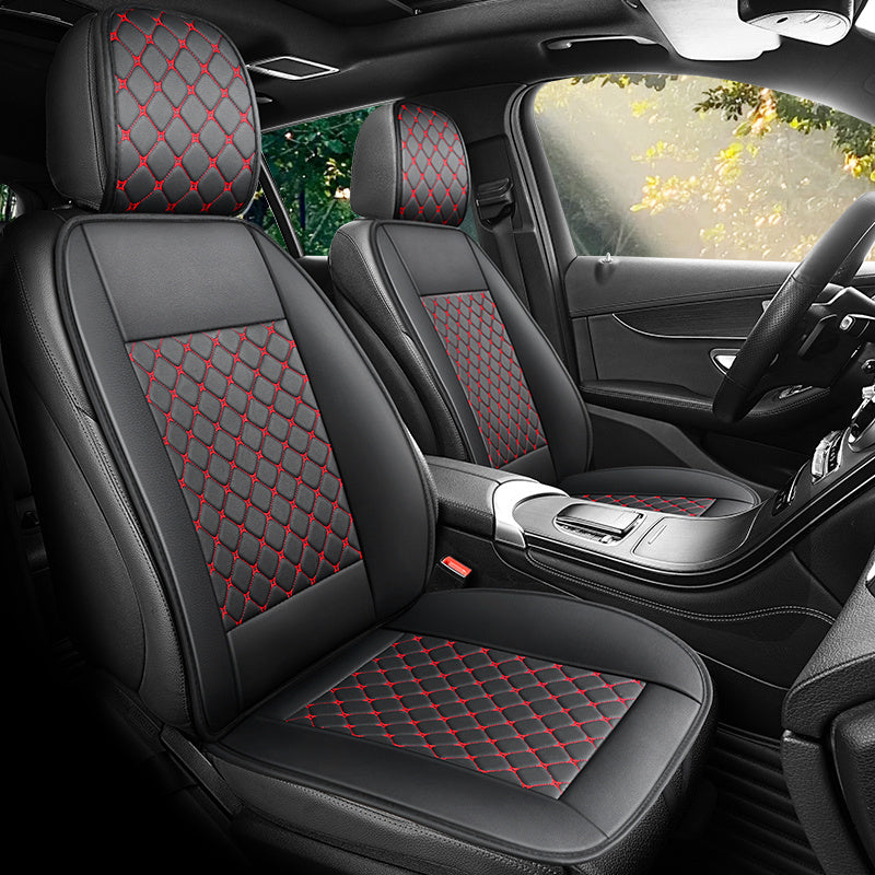 Universal Faux Leather Car Seat Covers Waterproof Breathable All-Season