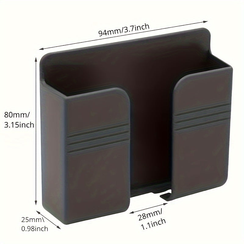 Wall Mounted Plastic Phone Storage Rack for Remote Control Organization