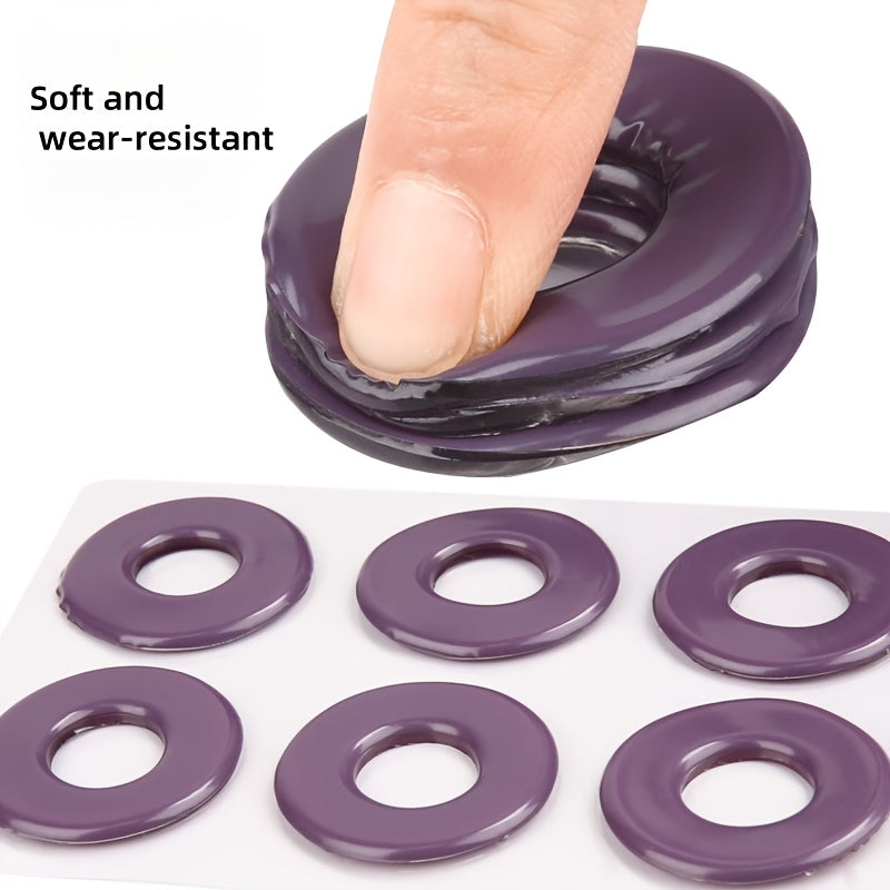 6 Pcs Unisex Reusable Gel Foot Pads Soft Cushions for Callus Blisters Purple