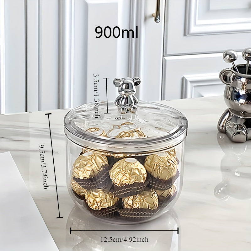 Large Capacity Sealed Jar for Coffee Beans Snacks Candy Storage Reusable Container