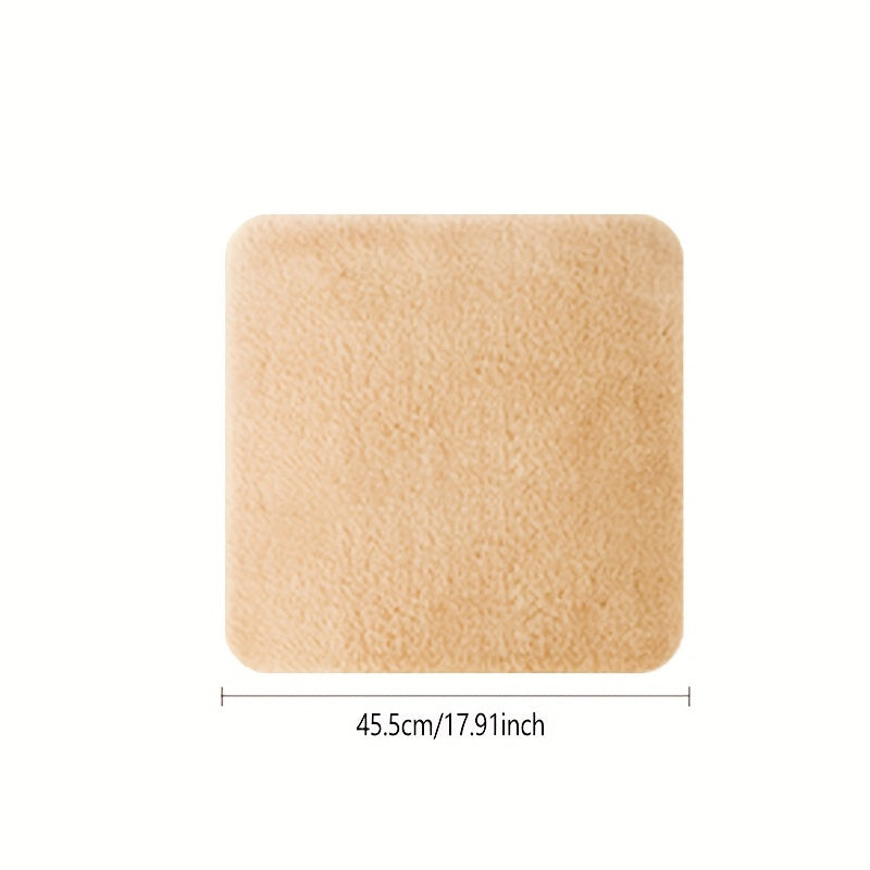 Winter Car Seat Cushion Thick Fleece Faux Rabbit Fur Rectangular Cover