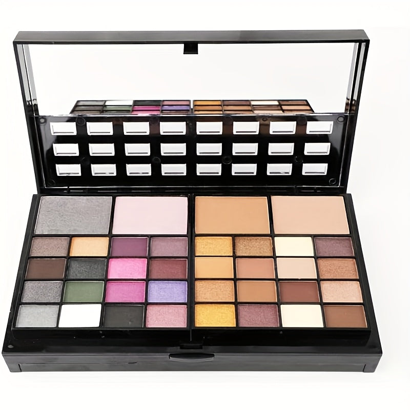 74-Color Makeup Palette with Matte and Pearl Eyeshadows Lip Gloss Concealer Blush and Highlighter