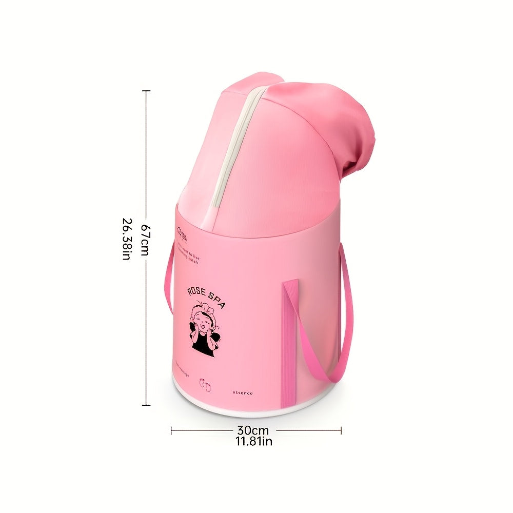 Qattiq va joyni tejaydigan yig'iladigan oyoq vannasi chelak, qopqoq bilan, uy, yotoqxona, ochiq havoda va hammomda foydalanish uchun izolyatsiyalangan spa havzasi - ko'chma va ko'p maqsadli oyoqni namlash yechimi