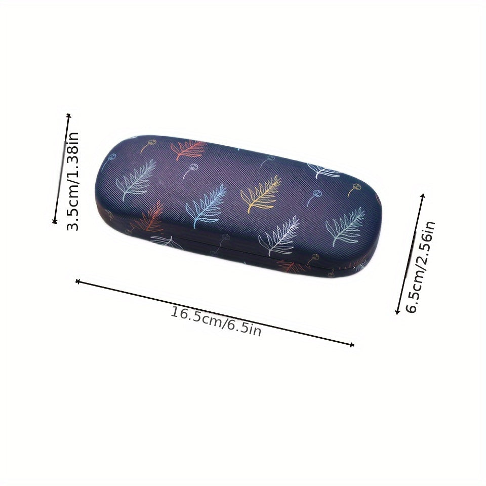 Faux Leather Glasses Case for Men and Women Spacious Eyewear Storage