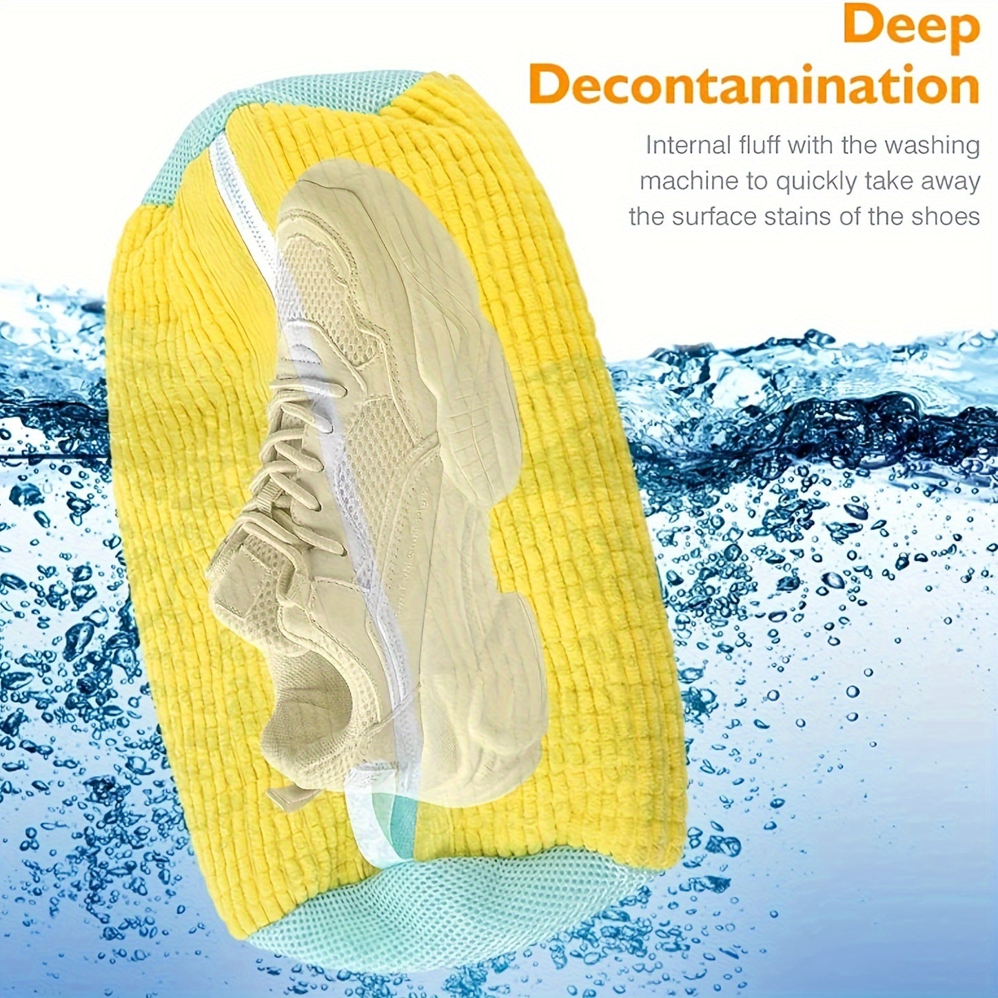 Reusable Zippered Laundry Bag for Shoes Sneakers and Trainers