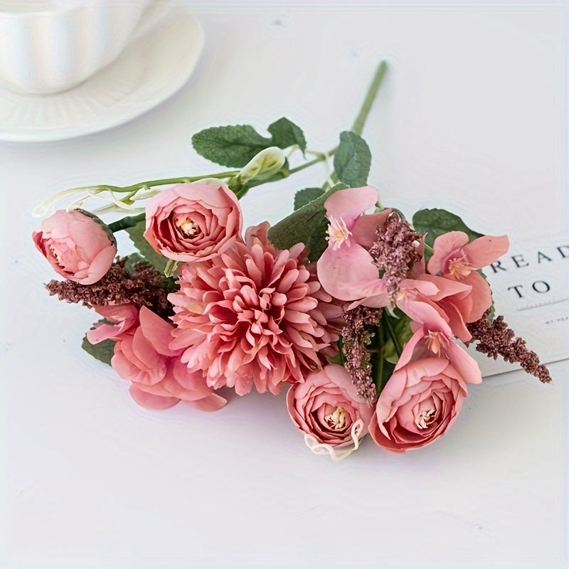 Artificial Flowers 1/3pcs Simulated Roses and Chrysanthemums for Home Decor Weddings and Parties