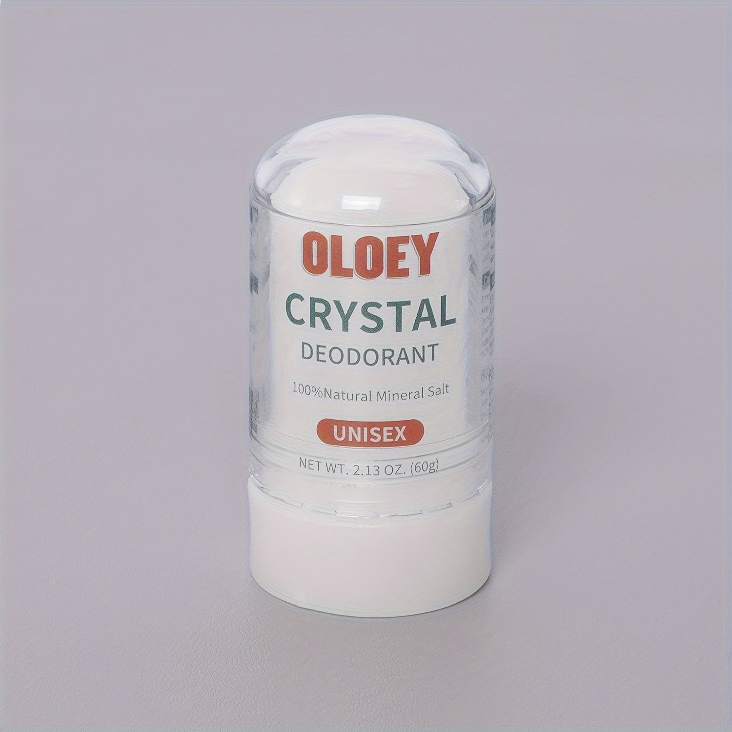 60g OLEY Crystal Stick: Tabiiy Mineral Tuz Antiperspirant, Unisex- kattalar uchun, Ter va Tanadan keladigan hidni to'suvchi, Alyuminiysiz.