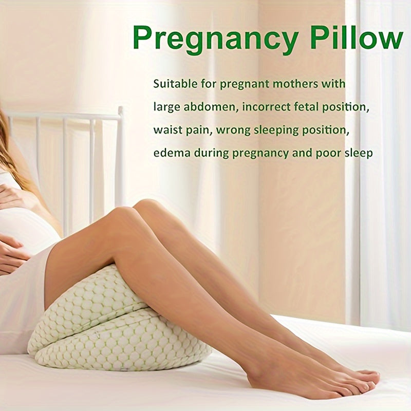 Adjustable Full Body Pregnancy Pillow with Soft Polyester Support for Expectant Mothers