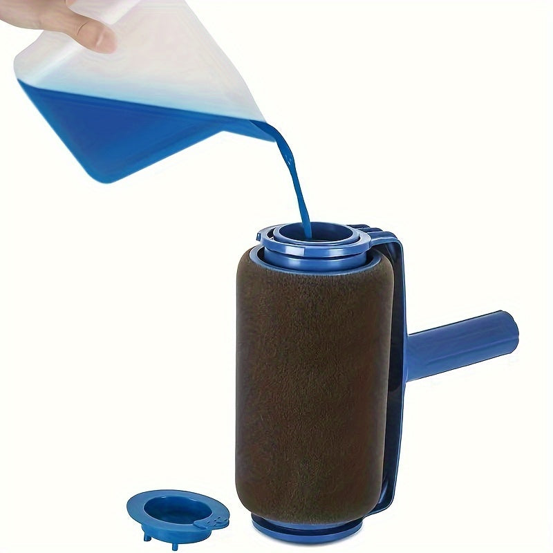 Multi-Functional Paint Roller with Telescopic Handle 7-Inch Easy Pour No Drip