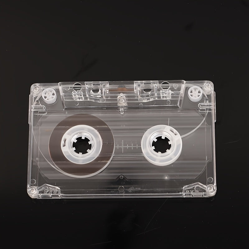 Retro Cassette Tape Player Set with 30-Minute Magnetic Tape, Battery-Free, Durable Plastic