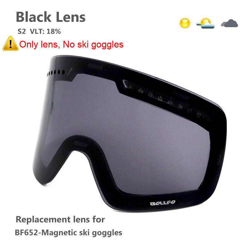 Adult Ski Goggles Mirrored Double Layer Lens TPU Frame for Snowboarding and Ice Skating