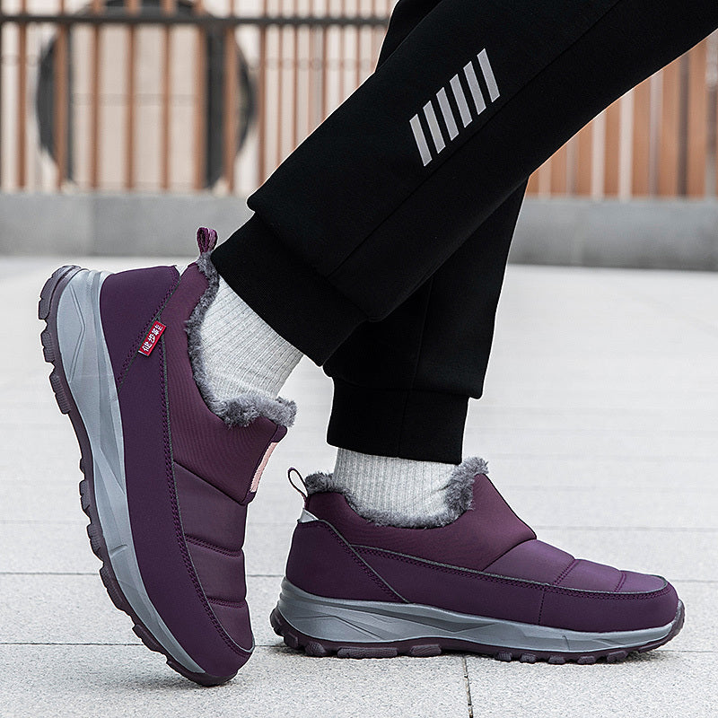 Women's Winter Slip-On Boots Fleece Lining EVA Sole All-Season Casual