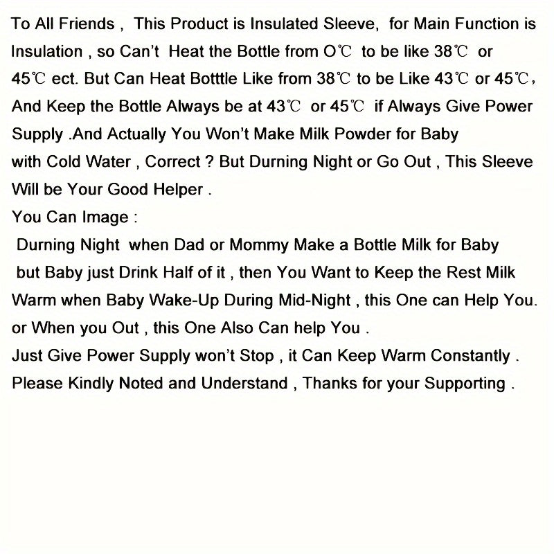 USB-Powered Portable Bottle Warmer for Travel and Camping with Animal Designs