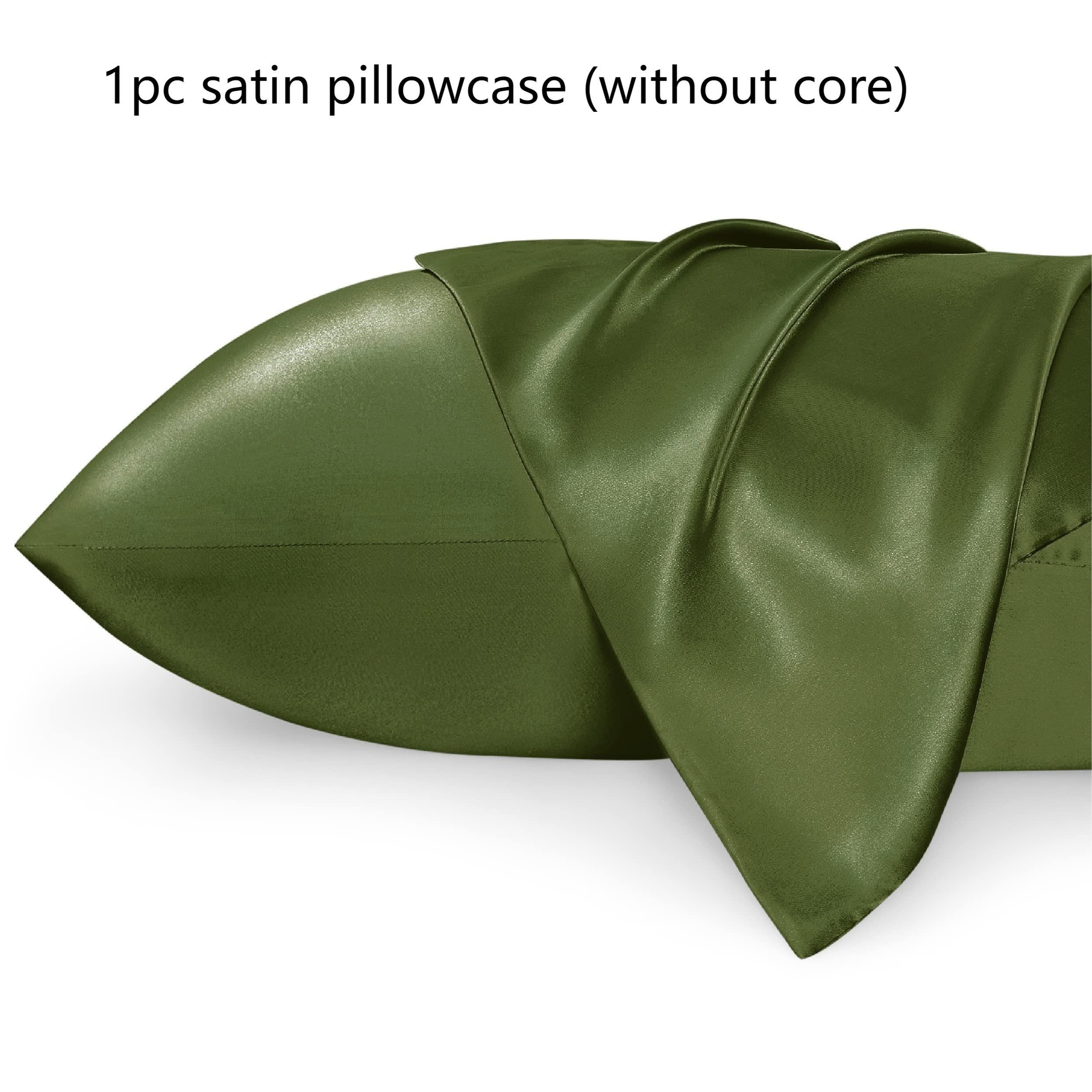 Satin Pillowcase Queen Size Black 50.8x76.2 cm Hair and Skin Care Set