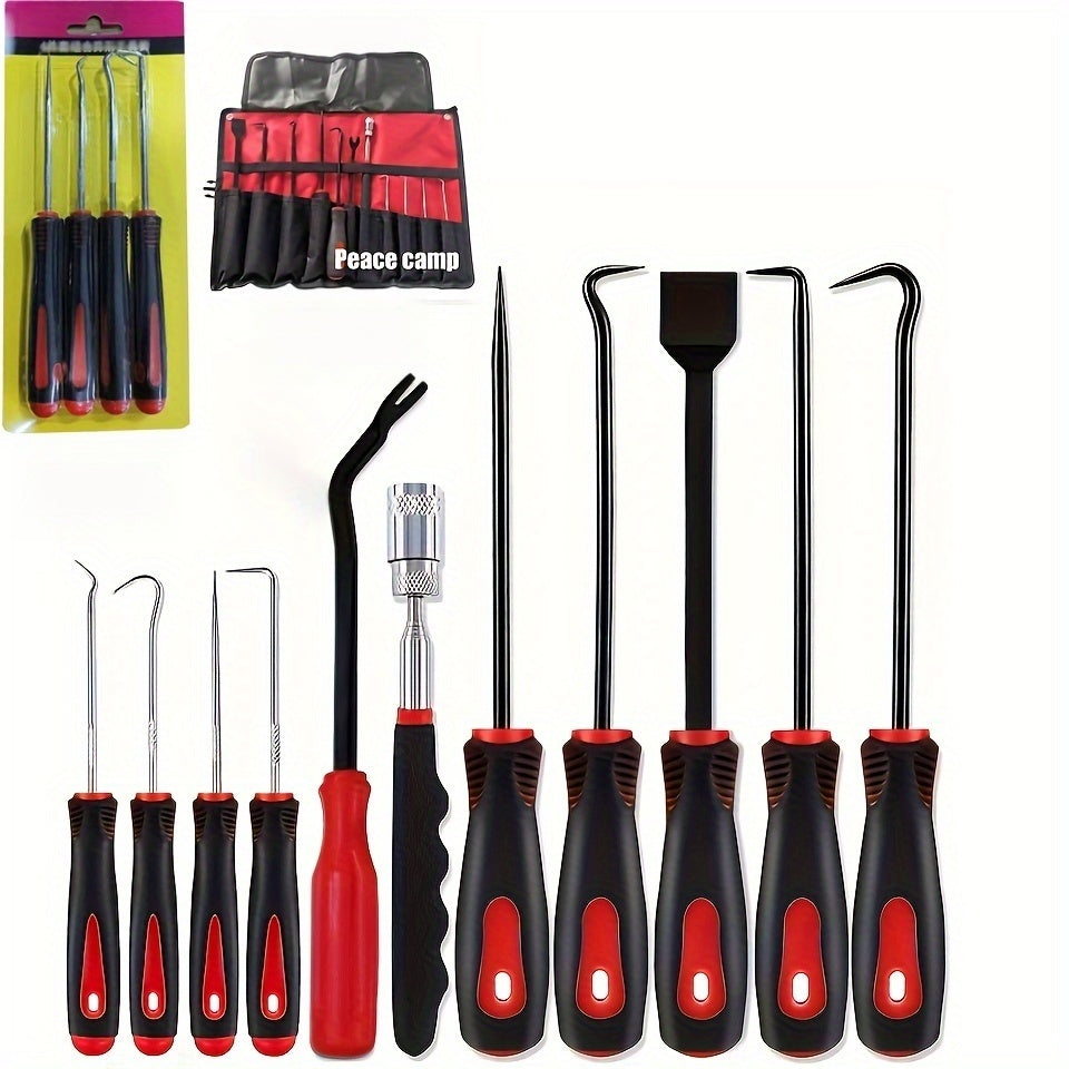 Juego de 4 piezas / 11 piezas de herramientas de precisión para pinzas y ganchos, eliminación de juntas en electrónica automotriz