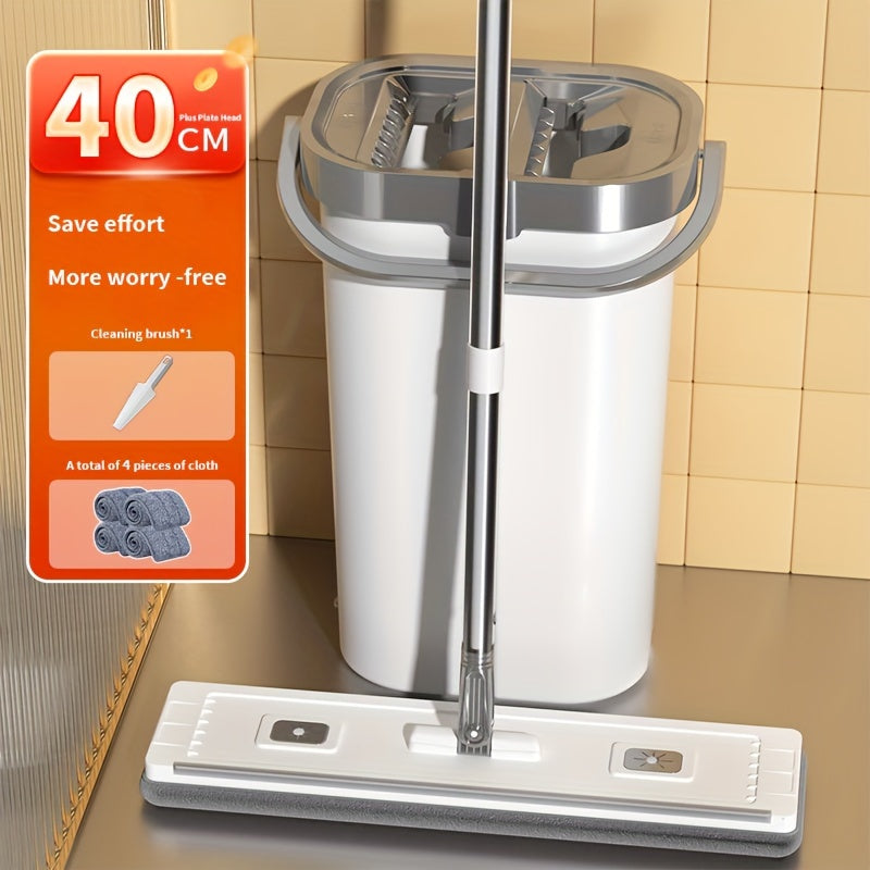 O'z qo'llaringizni po'latdan yasalgan mikroto'qima padiga ega bo'lgan o'z-o'zini yuvuvchi va qurituvchi tekis mopa tizimiga olib qo'ying, bu uy va ofis sharoitlarida foydalanish uchun ideal. Ushbu ko'p funksiyali mop yashash xonasi, yotoqxona, hammom va