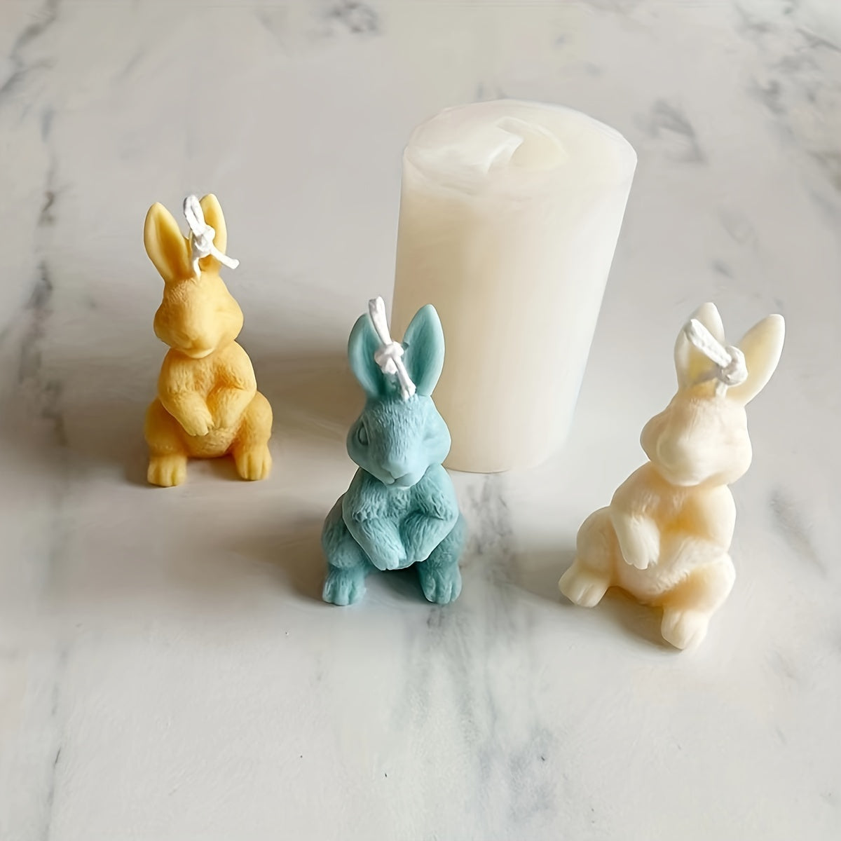 Silicone Rabbit Mold for Fondant, Chocolate, Gummy, Soap, and Ice Cubes
