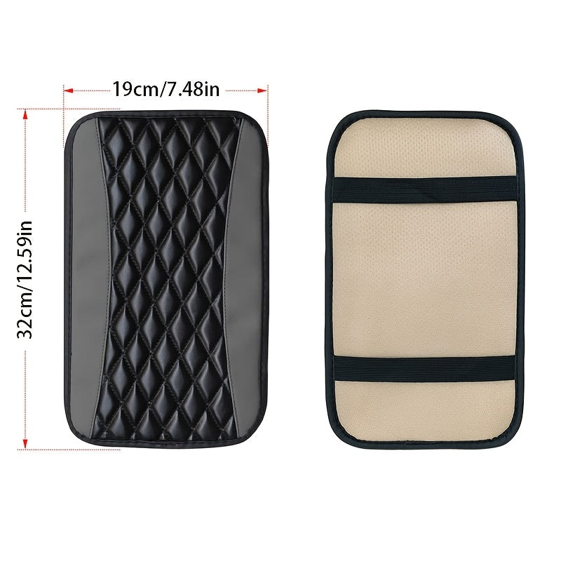 Car Interior Accessory Carbon Fiber Armrest Cover for Most Vehicles