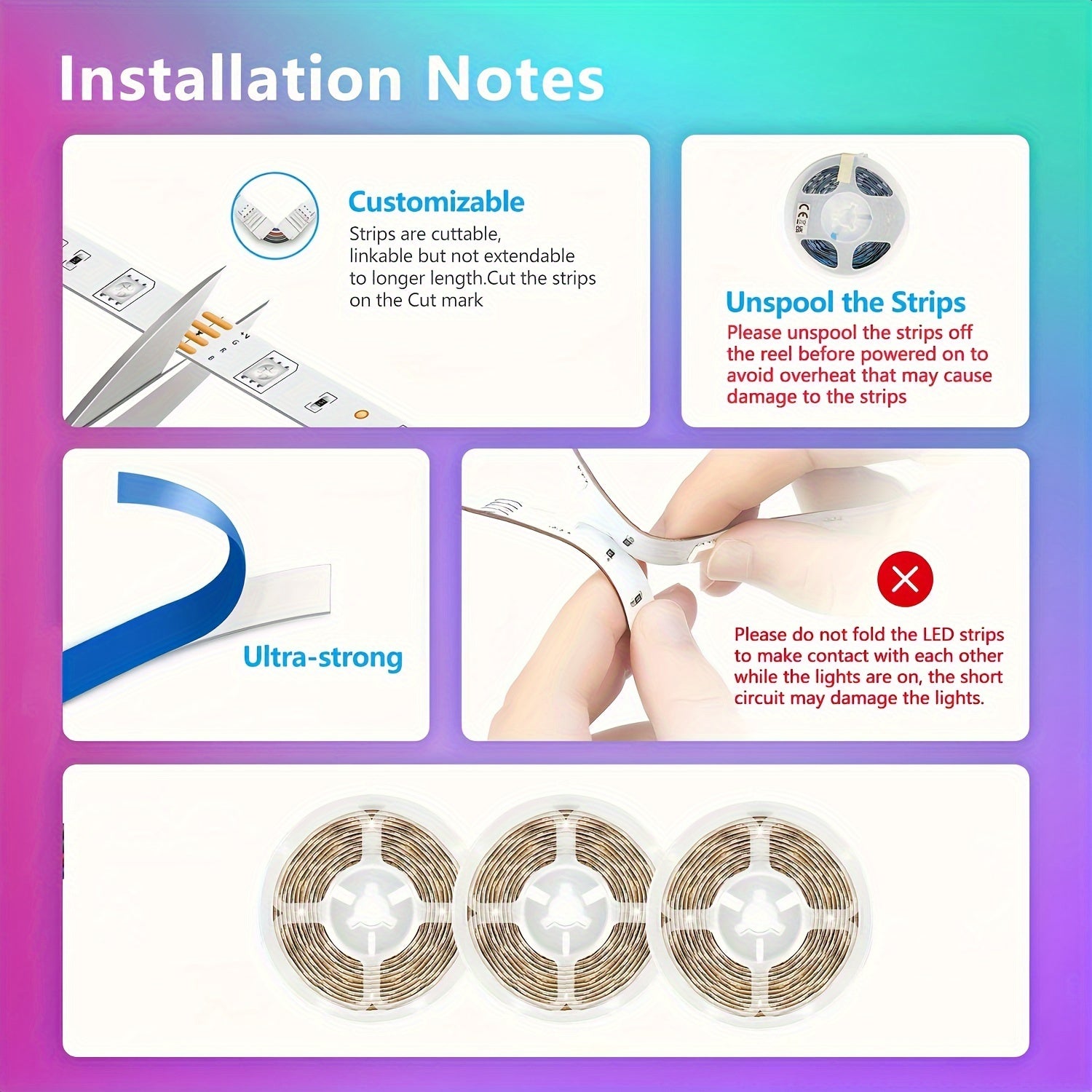 Светодиодная лента USB для подсветки телевизора и домашнего декора, гибкая лента (5В) в белом/теплом белом цвете для спальни, шкафа, кухни DIY - можно резать, самоклеящаяся, не требует батареек - длина