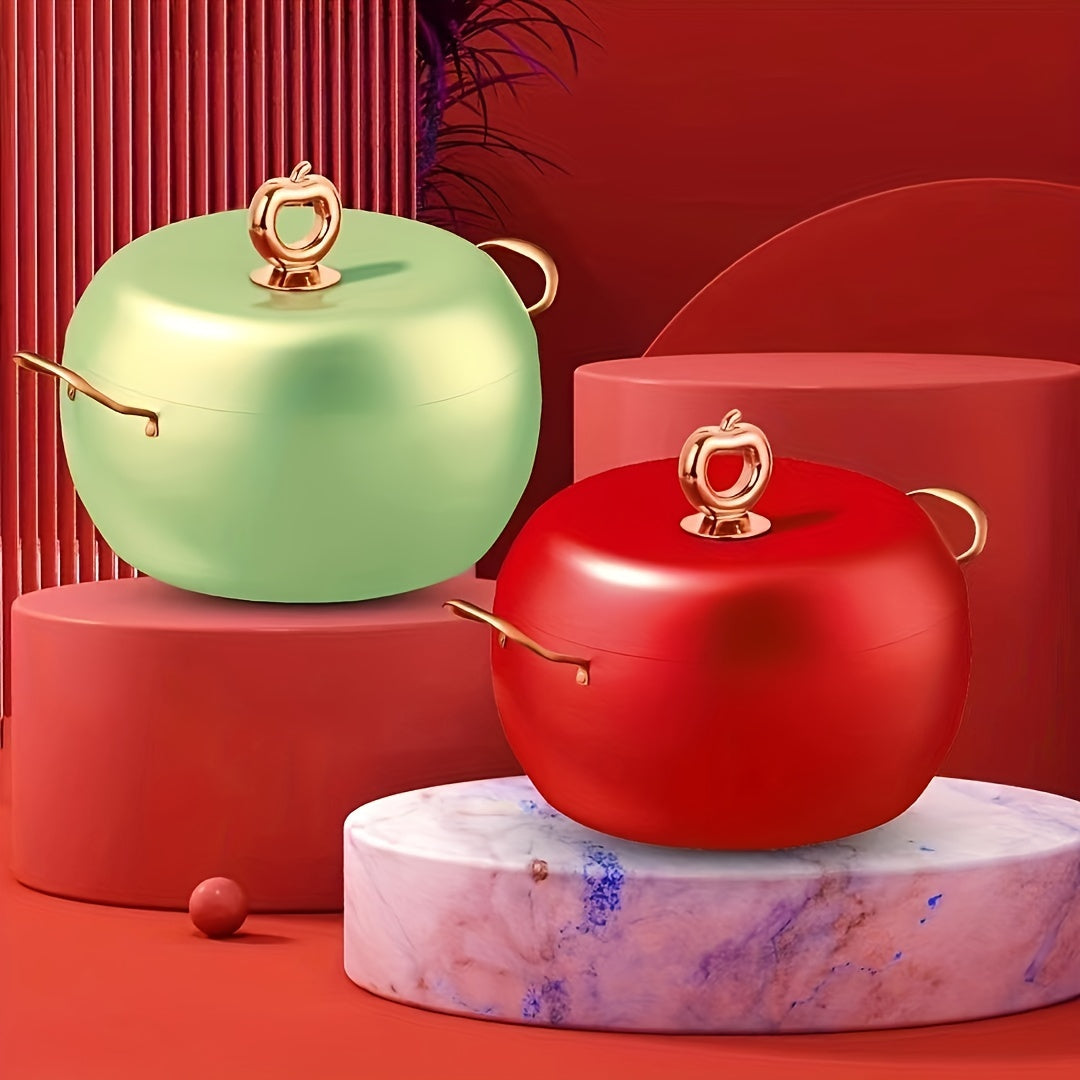 Versatile Non-Stick Soup Pot with Lid for Gas and Induction Cooking