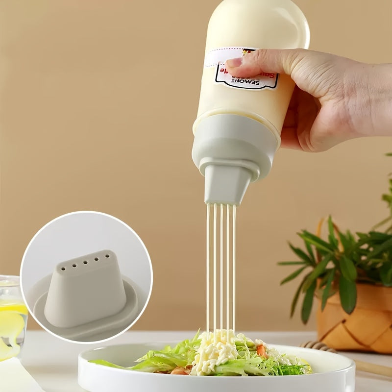 Dispensador de cocina de grado alimentario de plástico para salsas y condimentos, libre de PVC, lavado a mano solamente