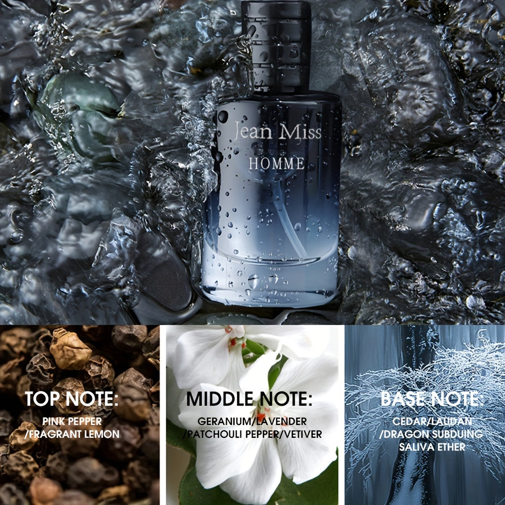 Set de regalo de colonia para hombre, 3 piezas, floral, cítrico, amaderado, de larga duración