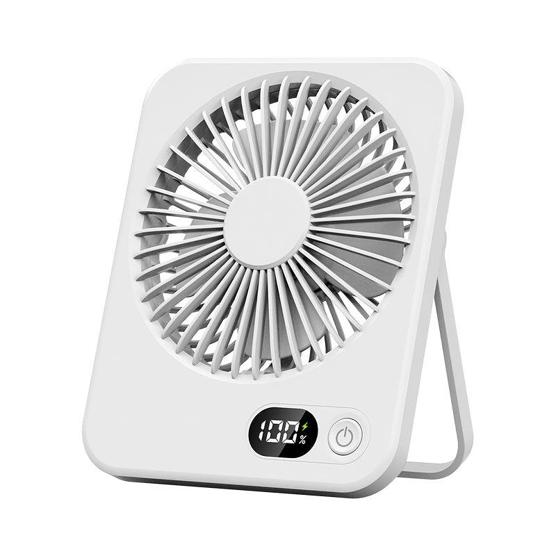 Portable USB Desktop Fan Black Pink 5-Speed Quiet Adjustable Mini Fan