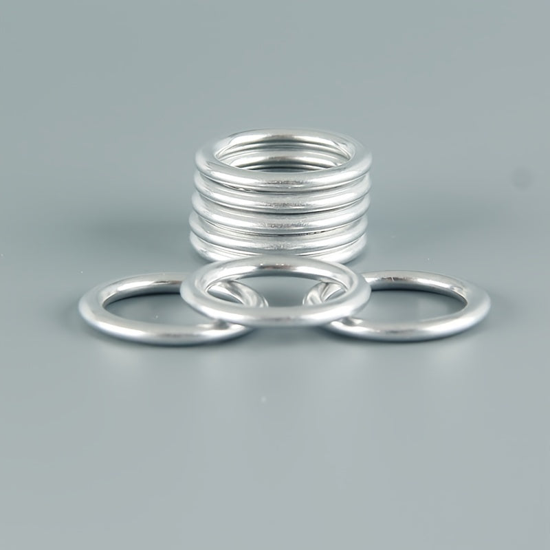 12 Pcs M14 Aluminum Oil Drain Plug Crush Washers for Vehicles