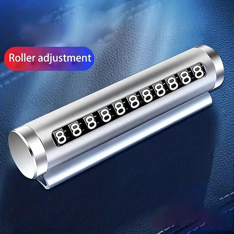 Vaqtinchalik to'xtash uchun telefon raqami plakati, transport vositasi aksessuari, yuqori haroratga chidamli