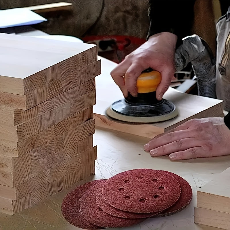 10Pcs 125mm Grit Sanding Discs for Metal Plastic Wood Grinding and Polishing