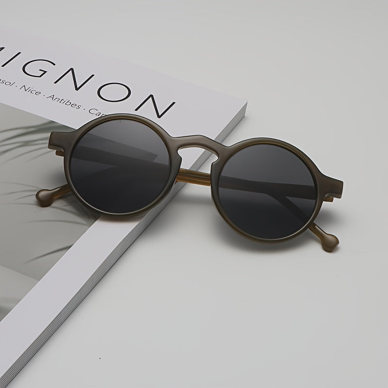 Ayollar uchun oval moda ko'zoynaklar vintage kichik ramka, ko'k