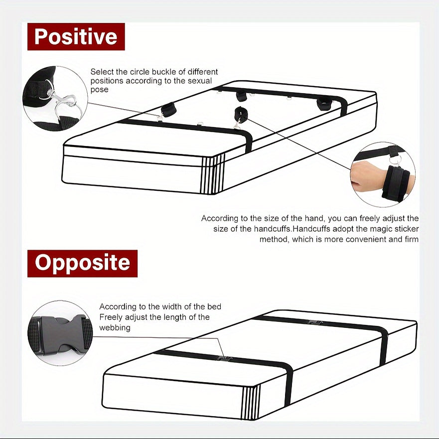 Adult Bed Restraints BDSM Handcuffs and Straps for Couples