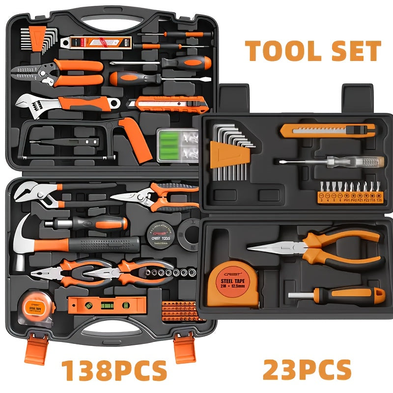 23-Piece Household Hand Tool Set for DIY Home Repair with Screwdrivers and Wrenches
