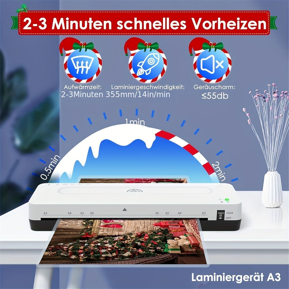 A3 Laminatsiya mashinasi issiq sovuq 30 varaqlar A3 A4 A5 ofis maktab uy foydalanishi uchun