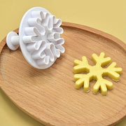 Set of Christmas Snowflake Cookie Cutters Plastic Holiday Baking and Decorating