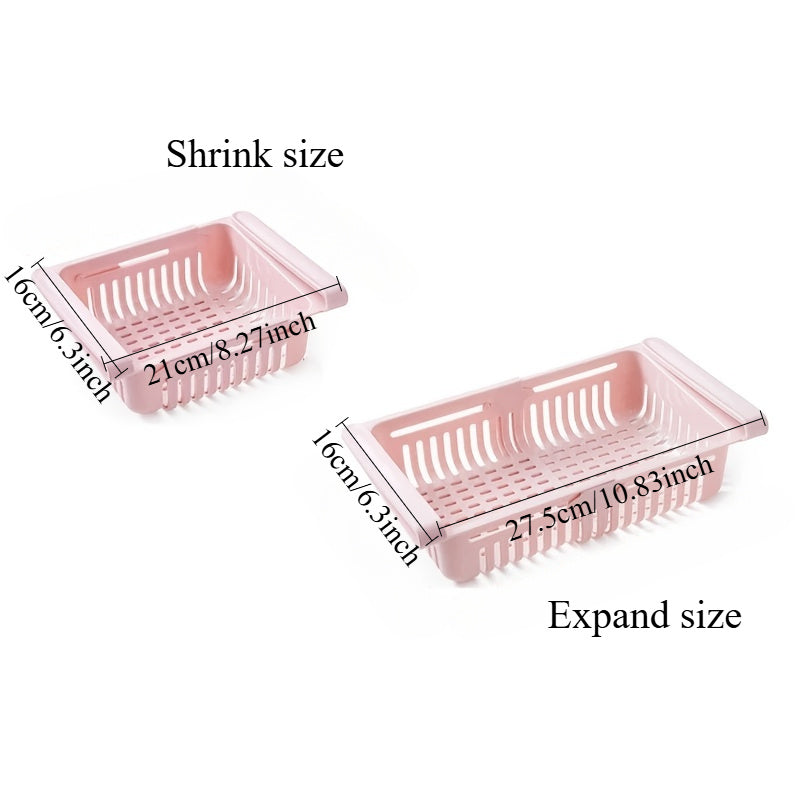 Moslashuvchan Plastik Muzlatgich Saqlash Kapsuli Ko'p Maqsadli Muzlatgich Tashkiliyotchisi