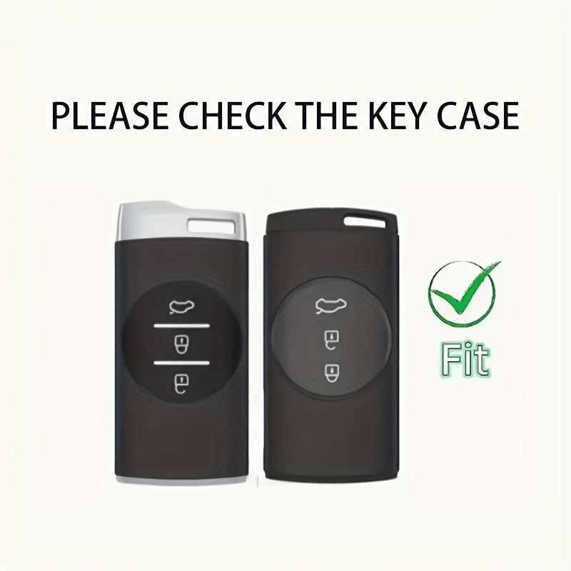 Car Remote Key Cover TPU Wallet Pink Diamond Woven Keychain