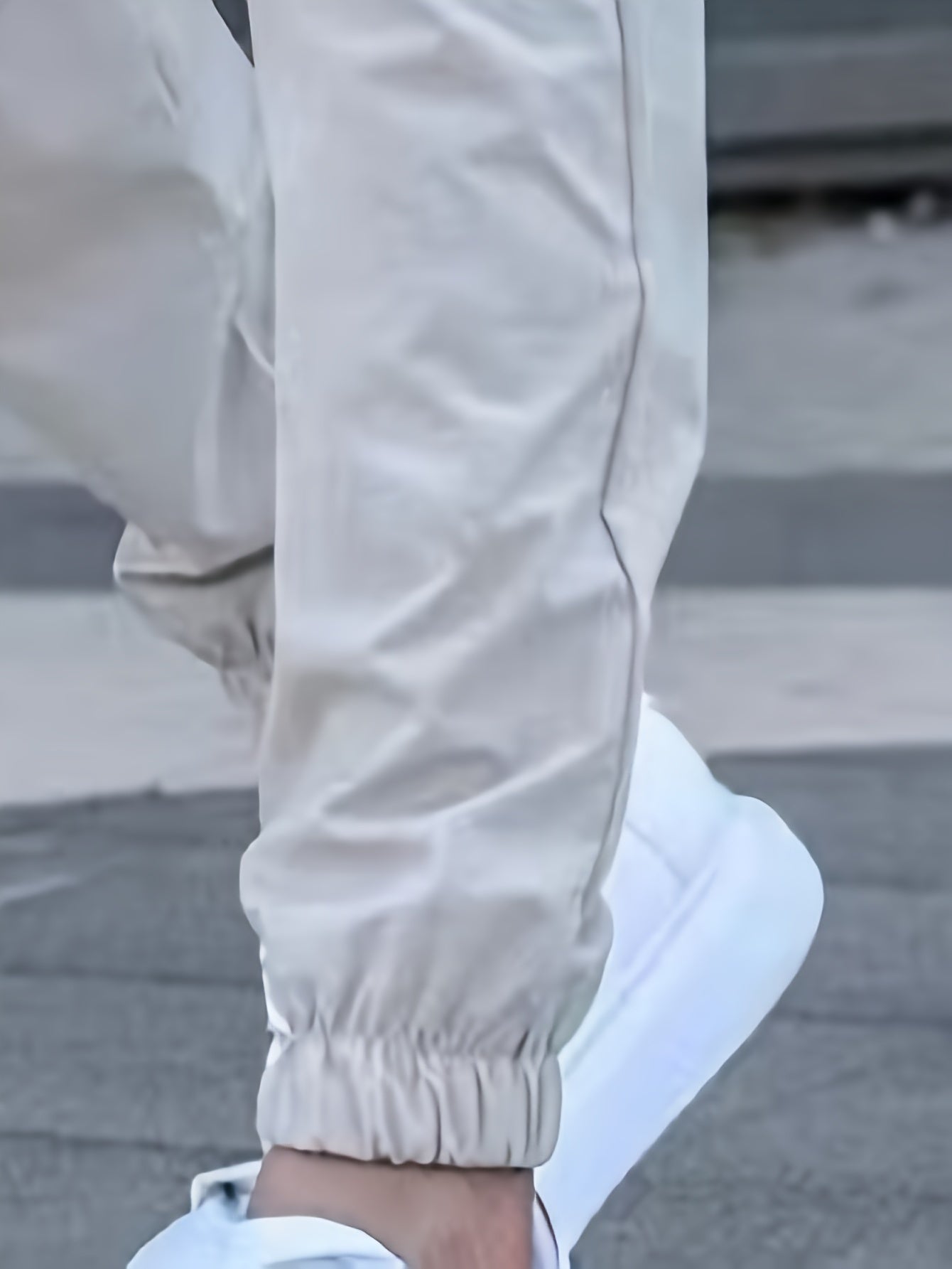 Men's Polyester Woven Joggers with Alphabet Print Regular Fit All-Season