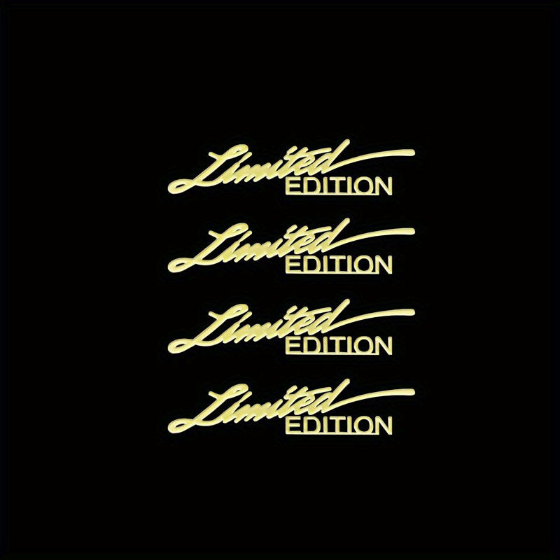 4 dona Universal 3D Metall Avtomobil Emblemalari Badg Logo Dekal Ichki Qo'shimchalar