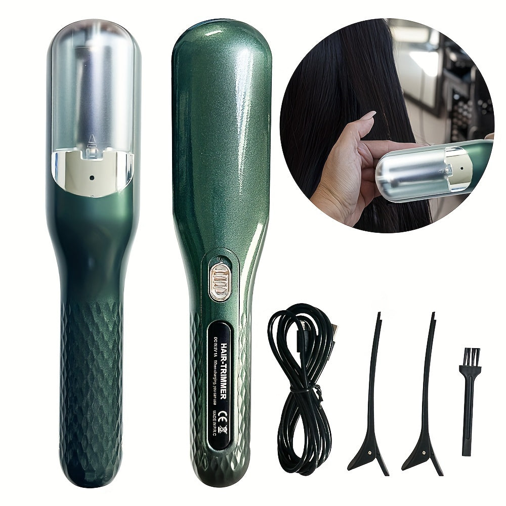 Simsiz soch bo‘linishini kesuvchi, USB bilan qayta zaryadlanadigan, silliq soch parvarishi uchun