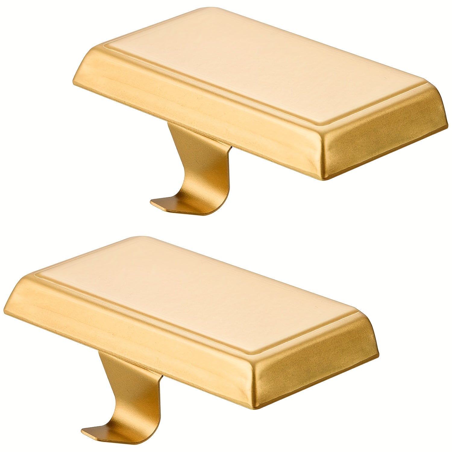 Set of 2 Metal Christmas Stocking Holders Multi-Use Hooks for Mantel and Decor