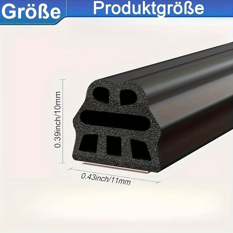 Avtomobil uchun rezina ob-havo shimgichli muhr eshik chetini himoyalovchi 10M o'z-o'zidan yopishadigan
