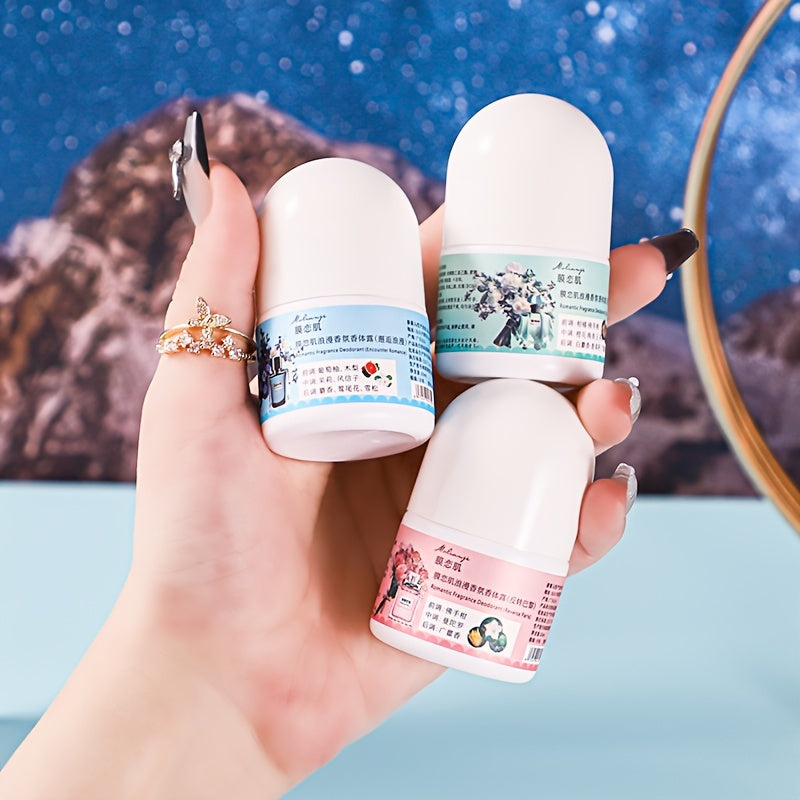 Uzun muddatli hidli deodorant to'plami bir nechta hidlar bilan. Har kuni foydalanish uchun yumshoq va tinchlantiruvchi, o'simlik squalanini o'z ichiga oladi.