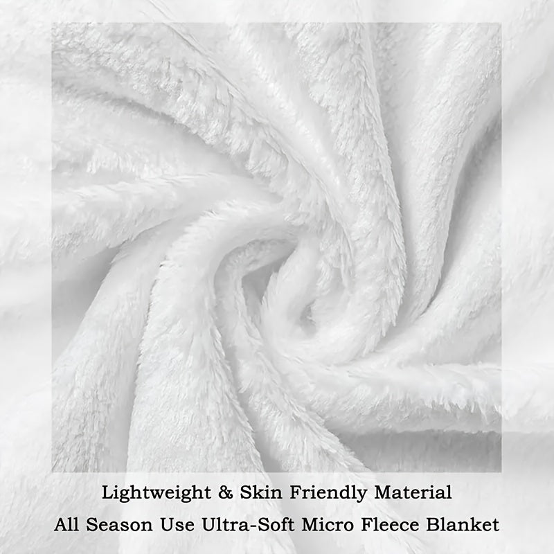 Customizable Digital Print Flannel Blanket with Love You Forever Text for All Seasons