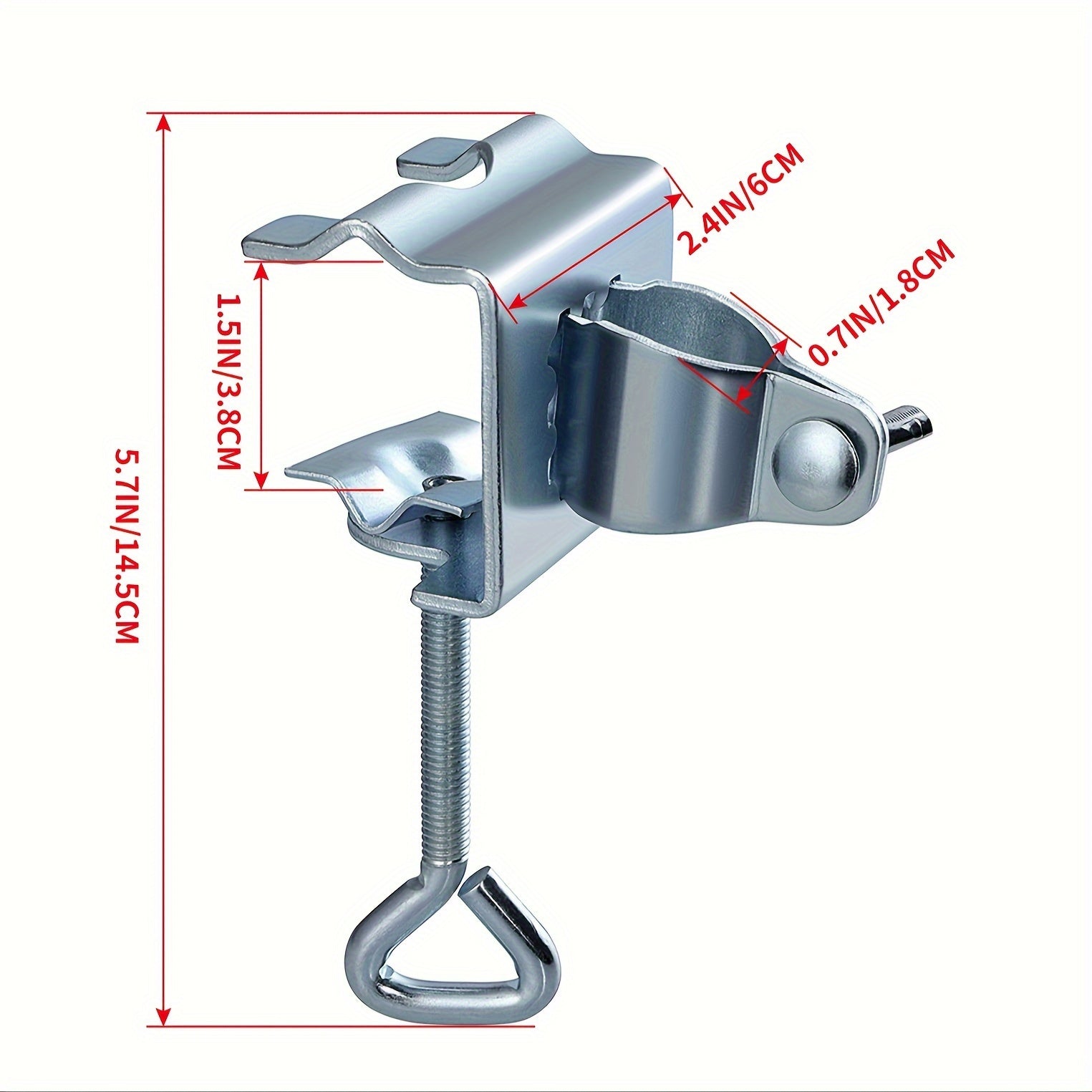 Stainless Steel Patio Umbrella Holder for Deck Balcony Railing Picnic Table