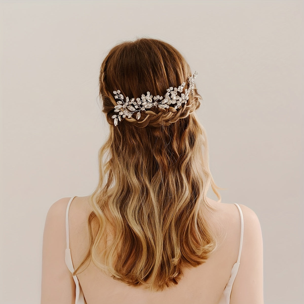 Tozalikli Rhinestone Soch Pinlari To'plami To'y Soch Stilini Ta'minlash uchun