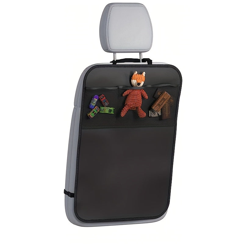 Universal Polyester Car Seat Backrest Organizer Woven Storage Pockets