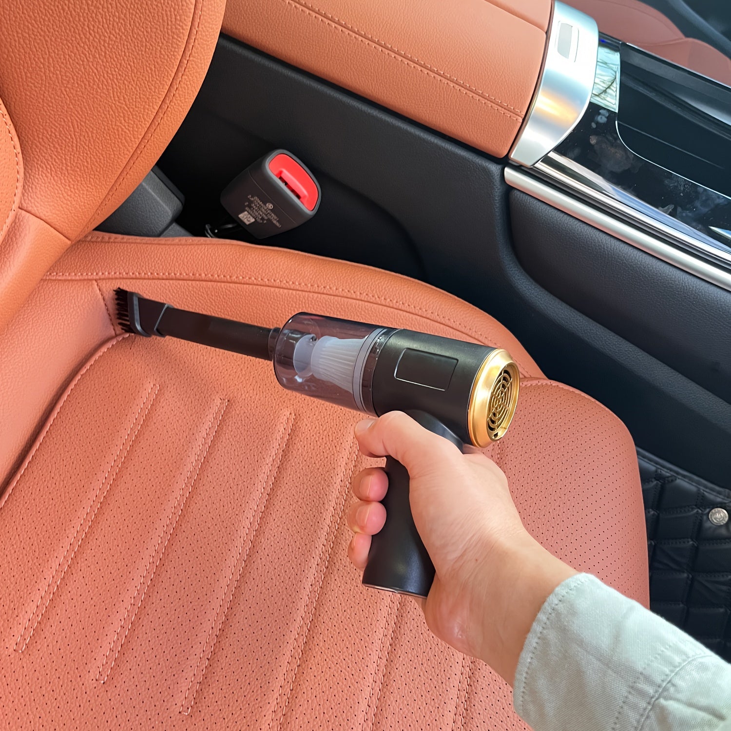 Cordless Portable Vacuum Cleaner Set with Twin Turbine, Rechargeable, Lightweight for Home and Car