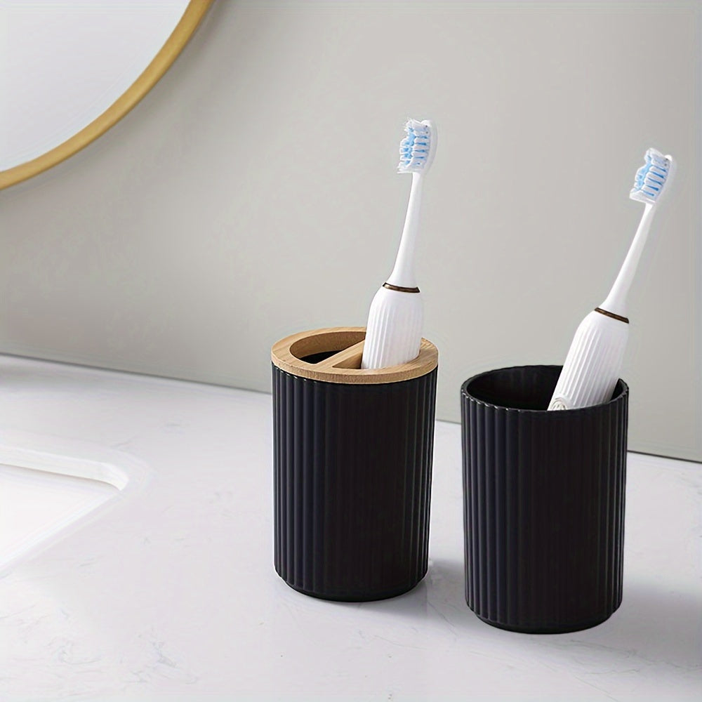 6-Piece Bathroom Accessories Set with Trash Can Toothbrush Holder Soap Dispenser and Toilet Brush
