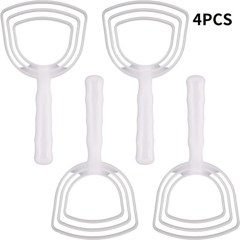 4 ta plastik go'sht qirqish to'plami, baliq qobiqlarini olib tashlash va go'sht suyaklarini tozalash uchun, ergonomik oshxona asboblari, oziq-ovqat bilan aloqa uchun xavfsiz, go'sht kesish va oshpazlik ishlari uchun ideal